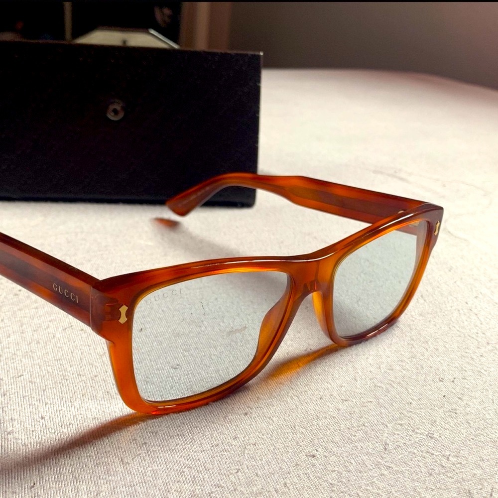 CLEAR GUCCI SUNGLASSES